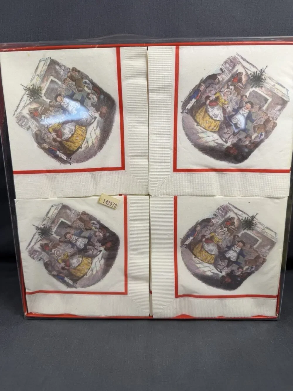 Mr. Fezziwig’s Ball Christmas Napkins Set/200 Metropolitan Museum Of Art